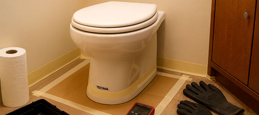 How to Remove a Thetford Tecma Toilet?